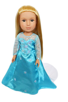 My Brittany's Elsa Gown for Wellie Wisher Dolls