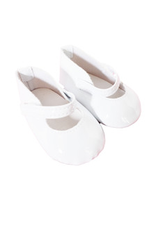 White Patent Mary Janes for American Girl Dolls