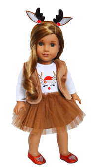 Brown Nosed Reindeer for American Girl Dolls