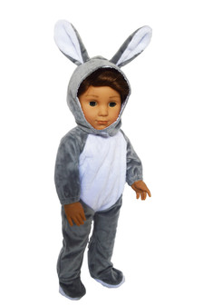 Grey Bunny Costume for American Girl Dolls