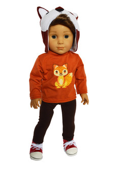 Woodland Fox  Outfit Fits American Girl Boy Dolls