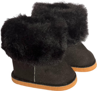 Black Fur Boots