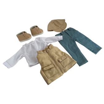 Khaki Outdoorsman Outfit for Boy Dolls