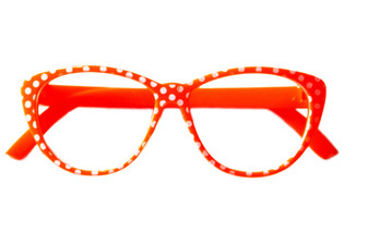 Orange and White Tropical Colored Glasses!