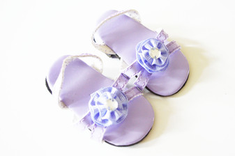 Lavender Summer Sandals For American Girl Dolls