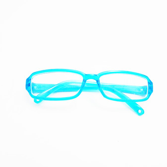 Cyan Blue Modern Glasses