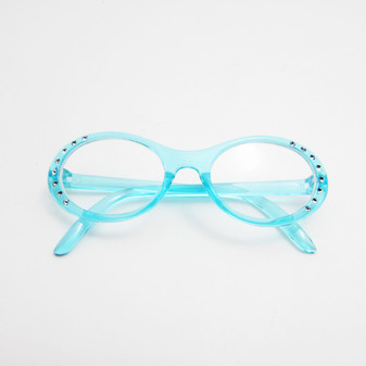 New Cyan Blue Gem Glasses for American Girl Dolls