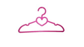 Pink Heart Hangers For American Girl Dolls