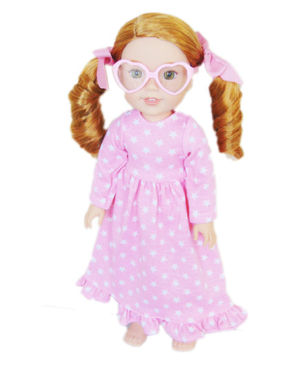 Pink Heart Glasses for Wellie Wishers Dolls