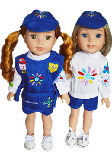 Daisy Outfit for Wellie Wisher Dolls-Shorts Version