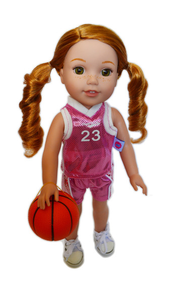 My Brittany's Pink Basketball For Wellie Wisher Dolls