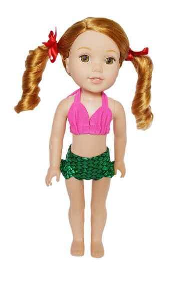  3 PC Mermaid Outfit for WELLIE WISHERS 