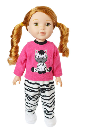 Zebra Pjs for Wellie Wisher Dolls-203