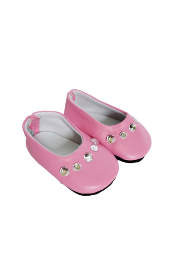 My Brittany's Pink Gem Shoes for Wellie Wisher Dolls