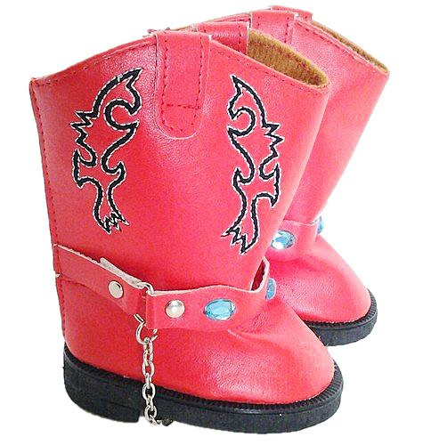 RED WESTERN BOOTS WITH GEMS