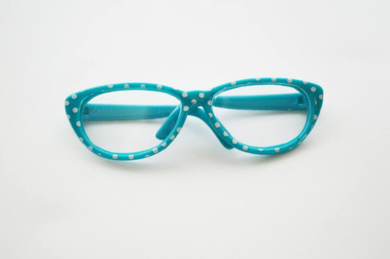 Wellie Wisher Blue  Doll Glasses 