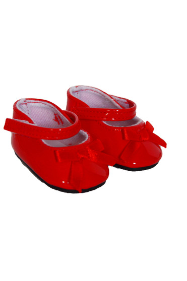  Red Bow Mary Janes Fits 18 Inch American Girl Dolls and Kennedy and Friends