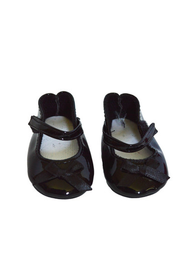 Black Mary Janes with Cute Bow- Fits 18 Inch Dolls