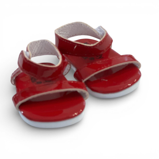 Americana Red Canvas Sandals