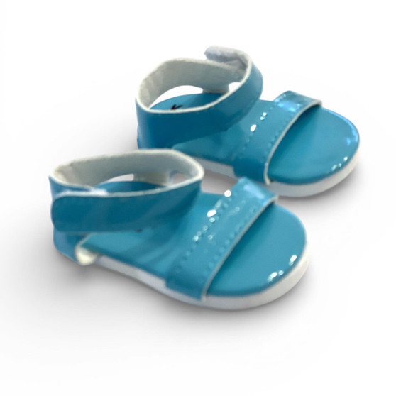 Teal Sandals Fits 18 Inch Dolls