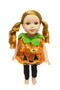Sequin Pumpkin Outfit For Wellie Wishers Dolls MSRP $15-19.99-