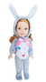 Grey Bunny Costume For Wellie Wishers Dolls