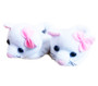 White Kitten Slippers for Wellie Wisher Dolls