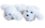 Maltese Puppy Slippers for Wellie Wisher Dolls