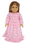 Pink Bunny Nightgown for American Girl Dolls- US COPYRIGHT ISSUED