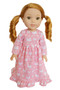 Pink Bunny Nightgown for Wellie wisher Dolls- US COPPYRIGHT ISSUED- all bunnies right side up!