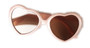 Pink Pearl Heart Sunglasses