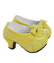 Belle Yellow Front Bow Heels for 18 Inch Dolls