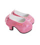 Pink High Heels for Wellie Wishers- Bows on the Back