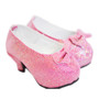 Pink Front Bow Heels  for Wellie Wishers