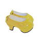Belle Yellow High Heel Shoes for Wellie Wisher Dolls- Back Bow