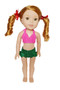  3 PC Mermaid Outfit for WELLIE WISHERS 
