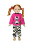 Zebra Pjs for Wellie Wisher Dolls-203