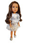 Silver Party Dress for Wellie Wisher Dolls
