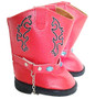 RED WESTERN BOOTS WITH GEMS