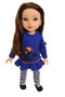 Halloween Kitten with Witches Hat for Wellie Wishers Dolls