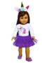 My Brittany's Purple Unicorn Outfit for American Girl Dolls