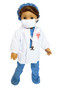 Blue Doctor Outfit For American Girl Dolls  Without Clip Board