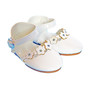 White Patent Flower Gem Shoes for American Girl Dolls and Kennedy and Friends Dolls