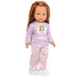 Whimsical Purple Pjs For 18 Inch Dolls