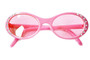 Pink Gem Glasses- Clear Lens