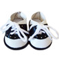 Black and White Oxford/Saddle Shoes with Eyelet Design For American Girl Dolls