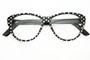 Black and White Dot Glasses