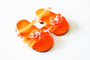 Orange Sandals for Summer Tropical Wear