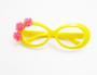 New Tropical Glasses Yellow with Flowers