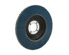 Sanding Disc - Flap Style - 4-1/2 in Diameter - 7/8 in Arbor - 13300 RPM - 80 Grit - Zirconia Grain - Each